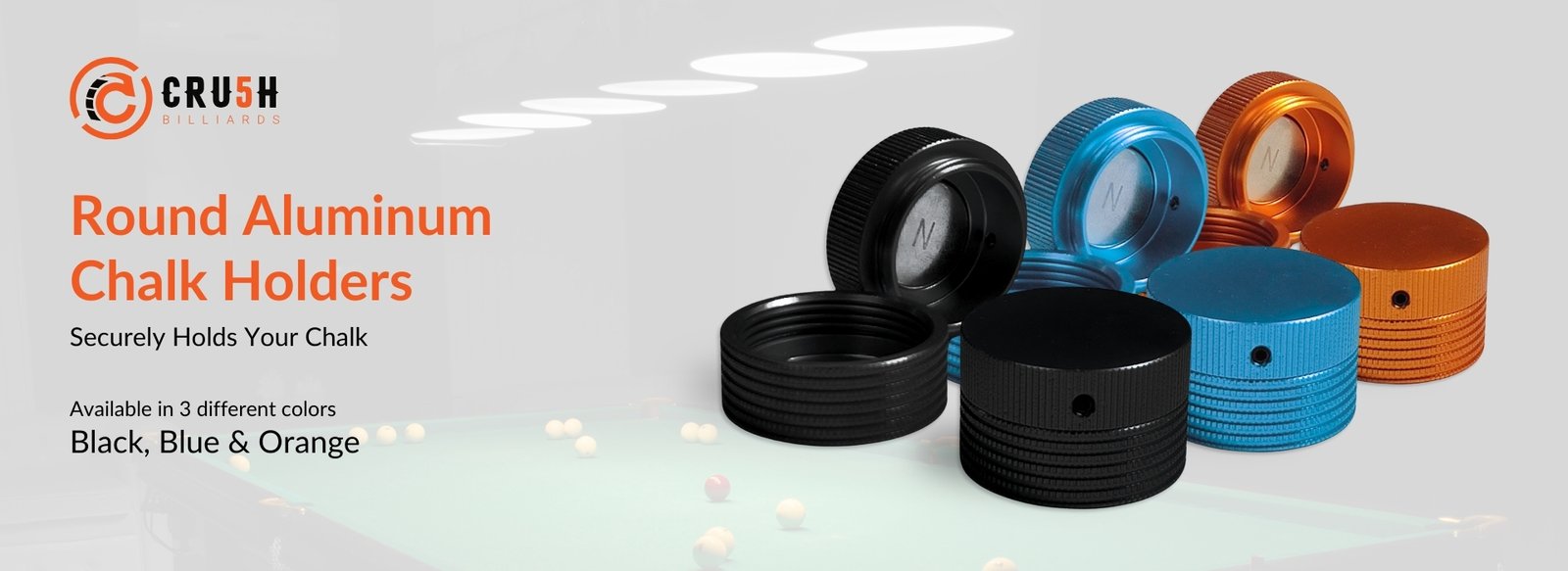 Round Aluminium Chalk Holder