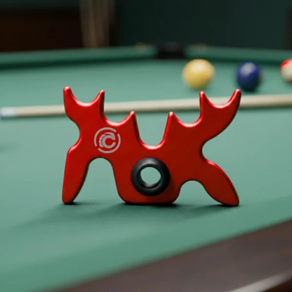 Red Aluminum Moosehead Bridge Cue Rest