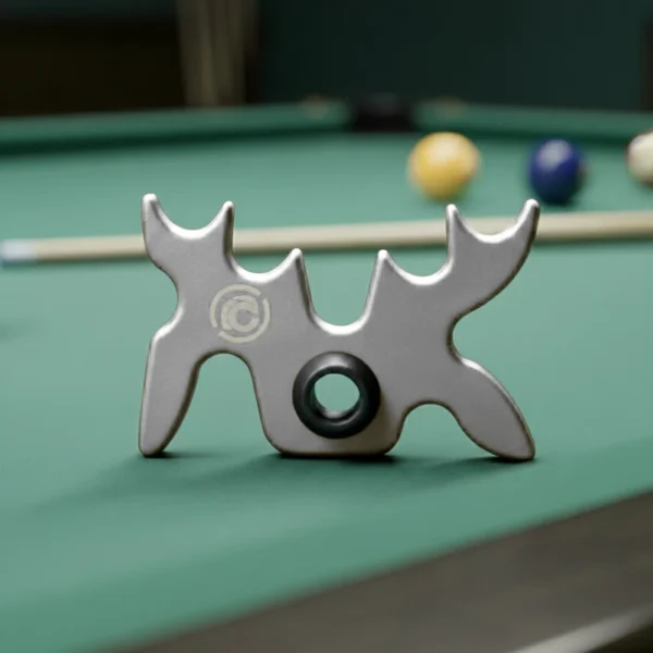 Silver Aluminum Moosehead Bridge Cue Rest