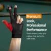 red Professional billiard glove