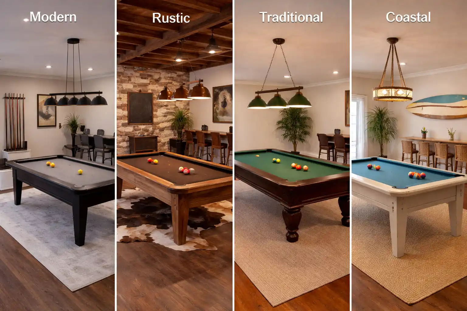 Pool table room ideas modern, rustic, traditional, and coastal designs Pool table room ideas modern, rustic, traditional, and coastal designs
