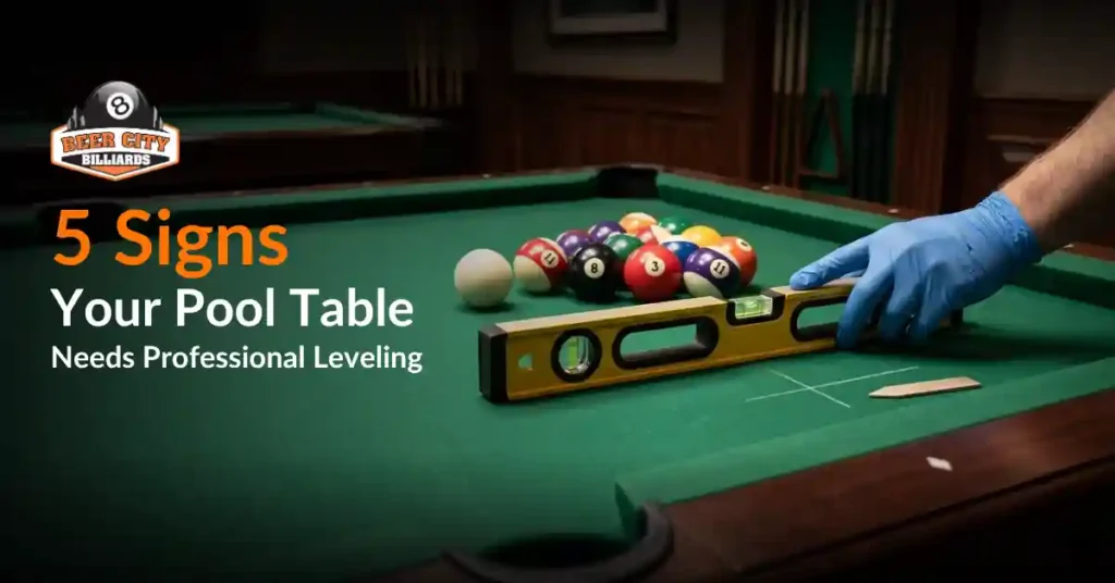 pool table levelling