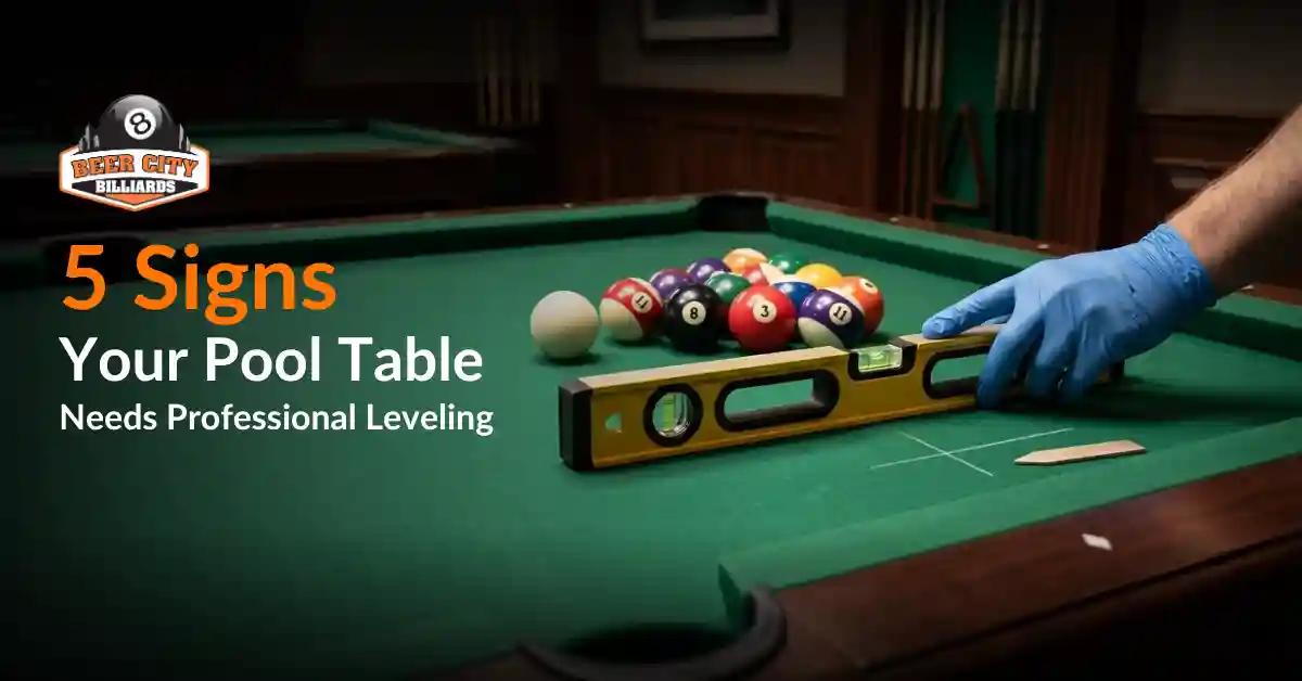 pool table levelling