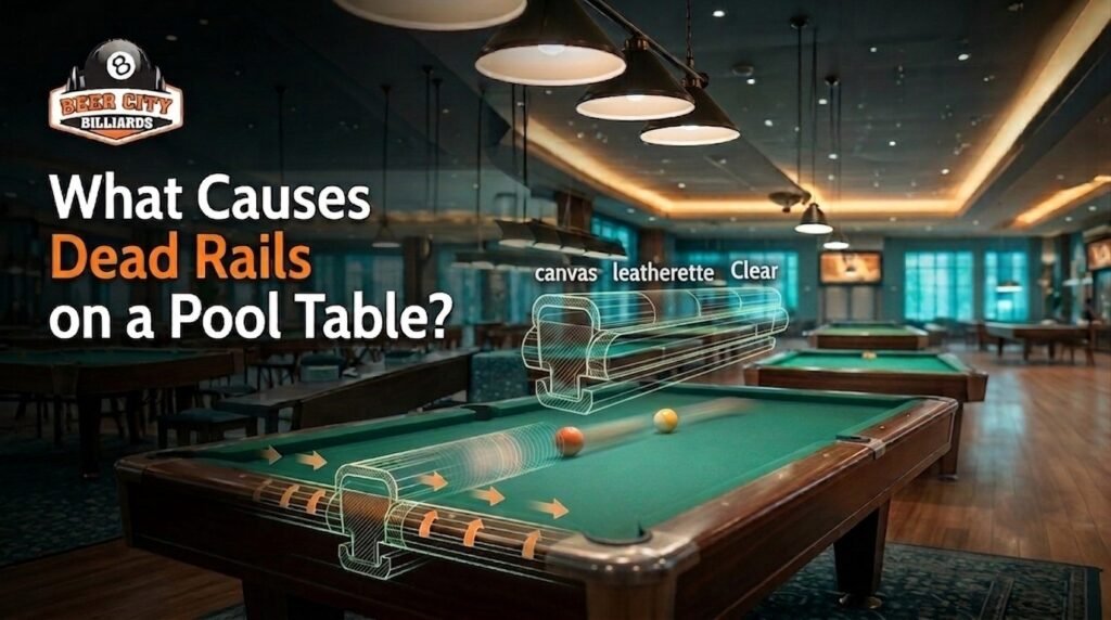 dead rails on a pool table