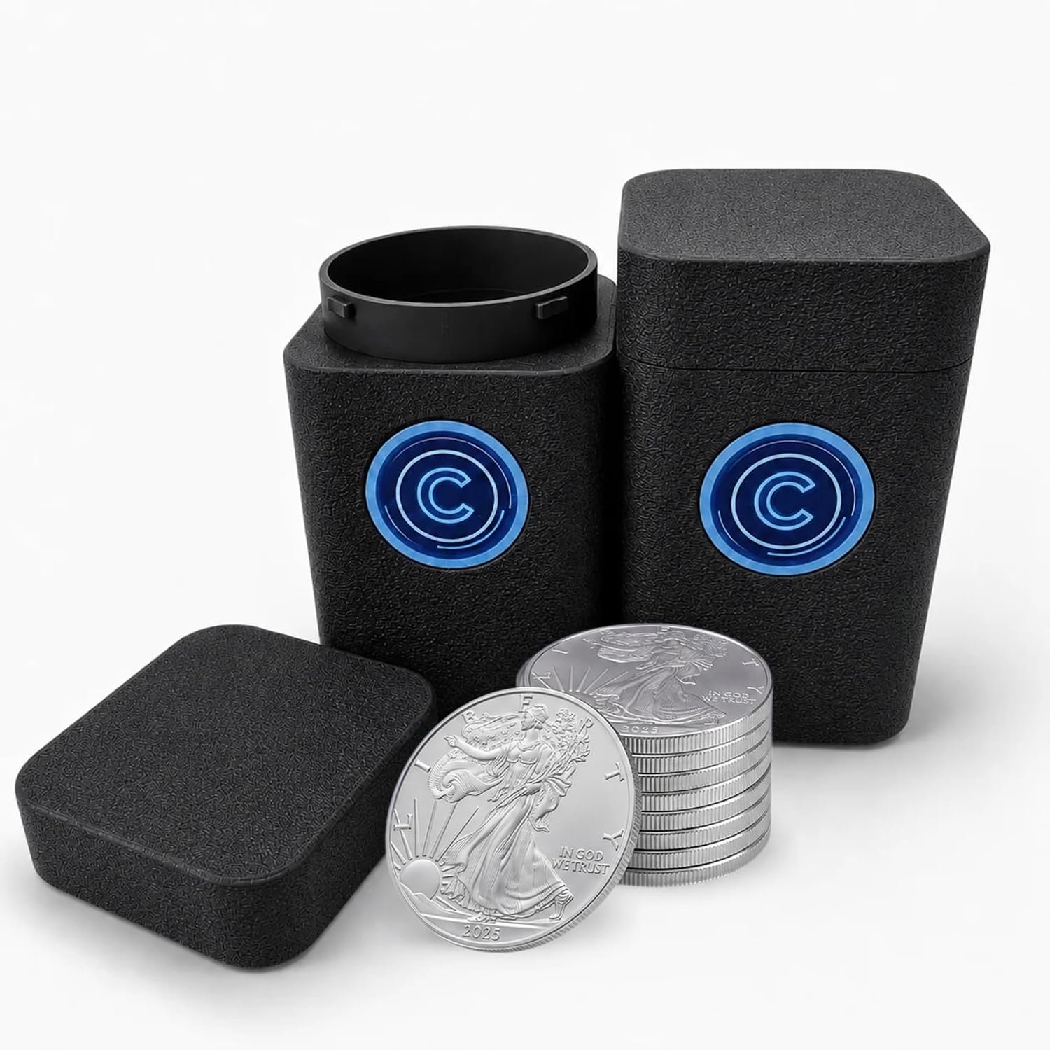 coin stacker black