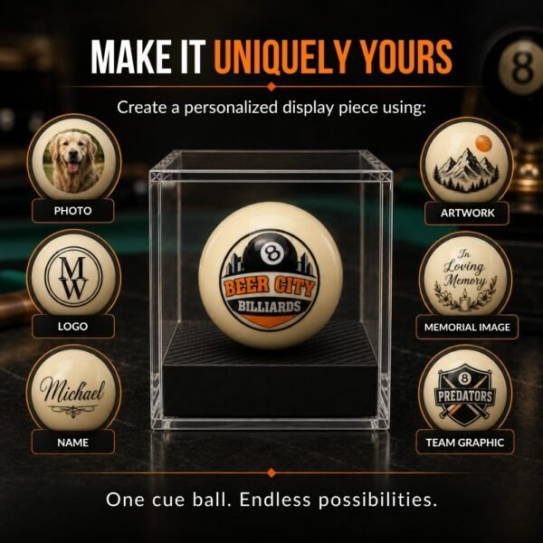 Custom Personalized Novelty Cue Ball
