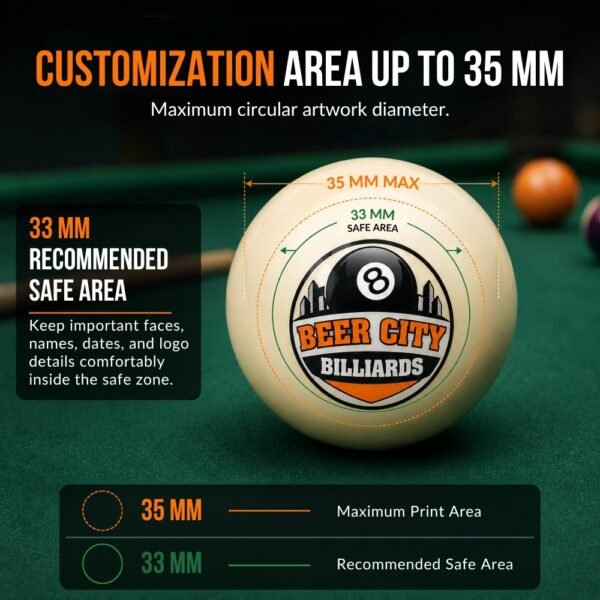 Custom Personalized Novelty Cue Ball